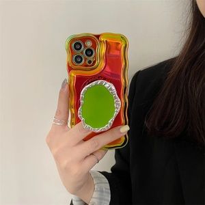 MODERN COLORFUL LASER METAL PHONE CASE
